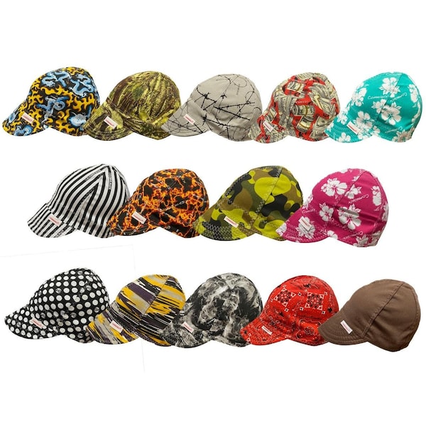Comeaux Caps 7-3/8 in. Welder's Cap; 1000 Series, 7-3/8 in., Single Sided In Assorted Designs 10738 - main